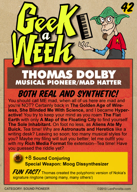 Geek A Week Challenge #42: Thomas Dolby back