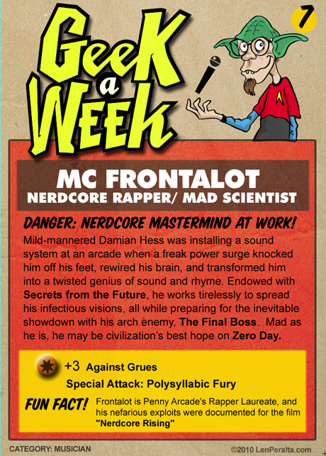 Geek A Week Challenge #7: MC Frontalot back