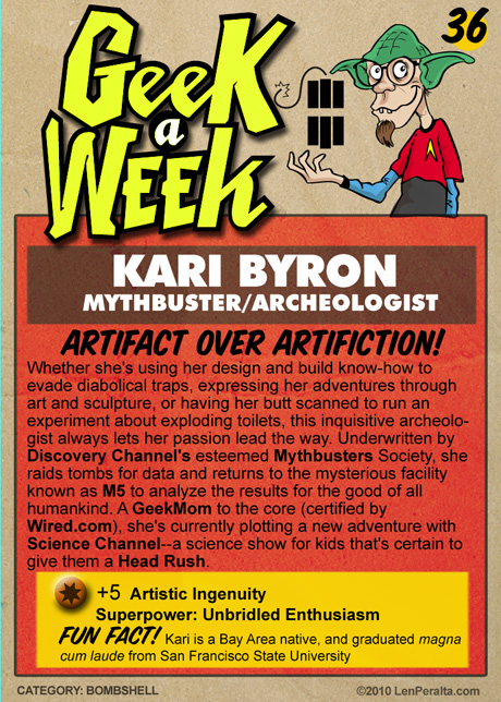 Geek A Week Challenge #36: Kari Byron back