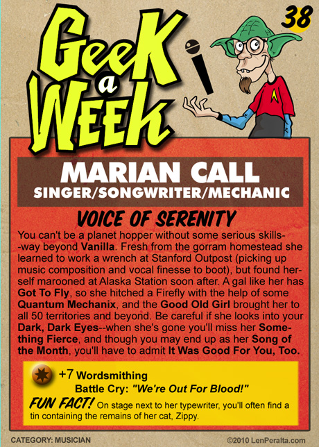 Geek A Week Challenge #38: Marian Call back