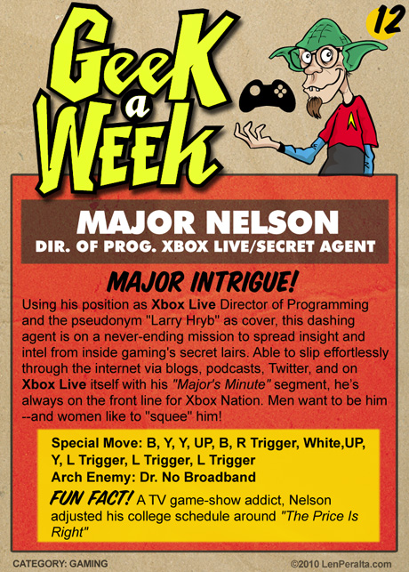 Geek A Week Challenge #12: Major Nelson back