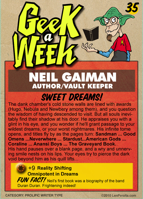Geek A Week Challenge #35: Neil Gaiman back