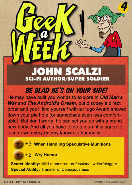 Geek A Week Challenge #4: John Scalzi back