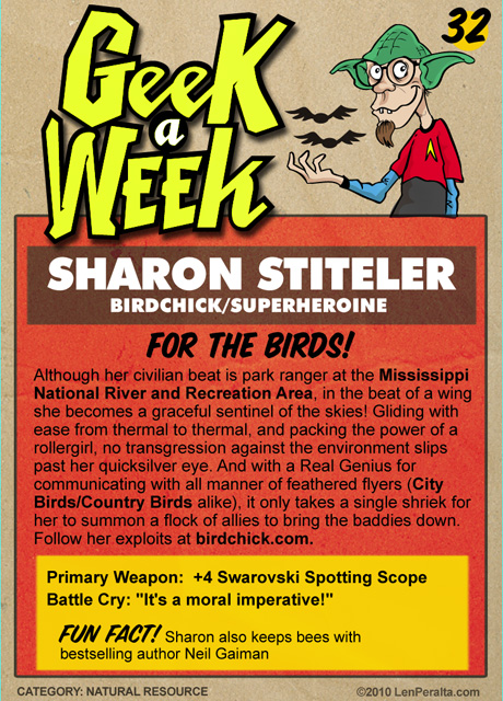 Geek A Week Challenge #32: Sharon Stiteler back