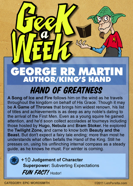 Geek A Week 2.0: George RR Martin back