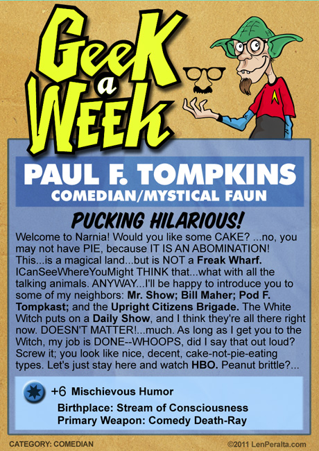 Geek A Week 2.0: Paul F. Tompkins back