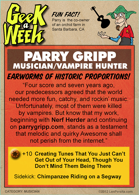 Geek A Week One-offs: Parry Gripp back