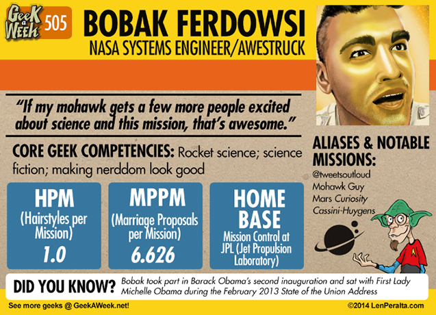 Geek A Week: Year Five Two: Bobak Ferdowsi back