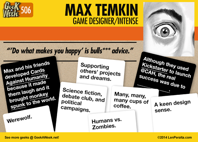Geek A Week: Year Five Two: Max Temkin back