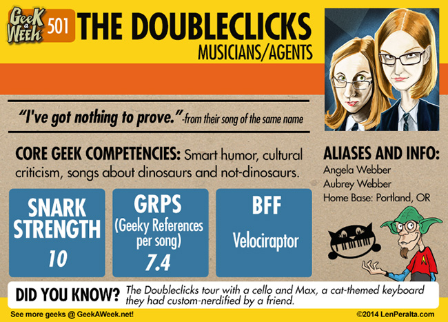 Geek A Week: Year Five Two: The DoubleClicks back