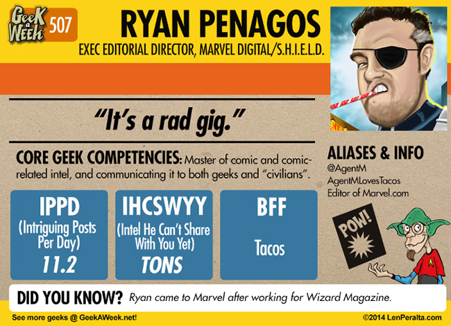 Geek A Week: Year Five Two: Ryan Penagos back