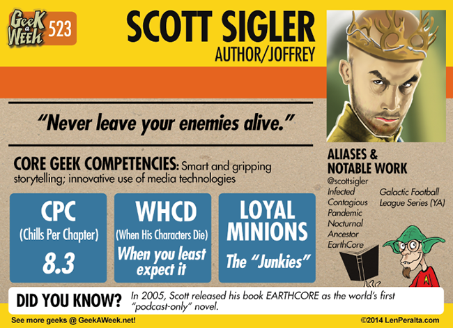 Geek A Week: Year Five Two: Scott Sigler back