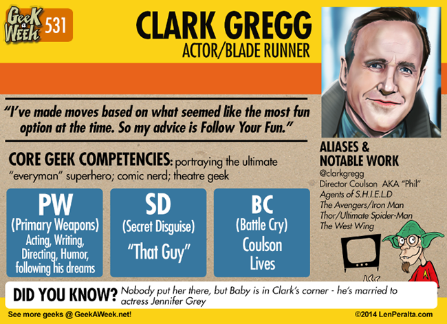 Geek A Week: Year Five Two: Clark Gregg back