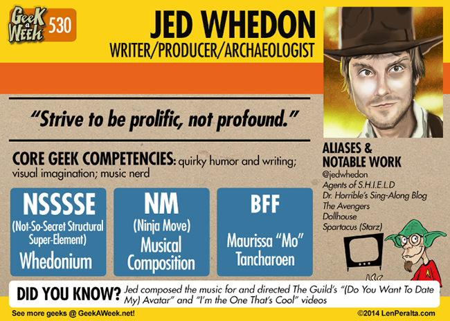 Geek A Week: Year Five Two: Jed Whedon back