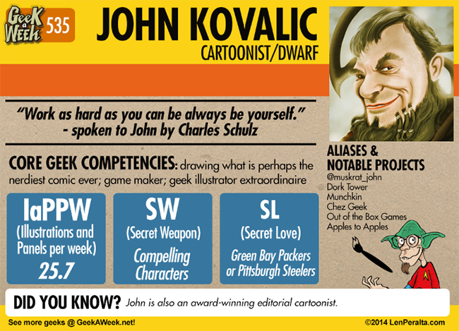 Geek A Week: Year Five Two: John Kovalic back