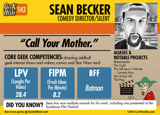 Geek A Week: Year Five Two: Sean Becker back